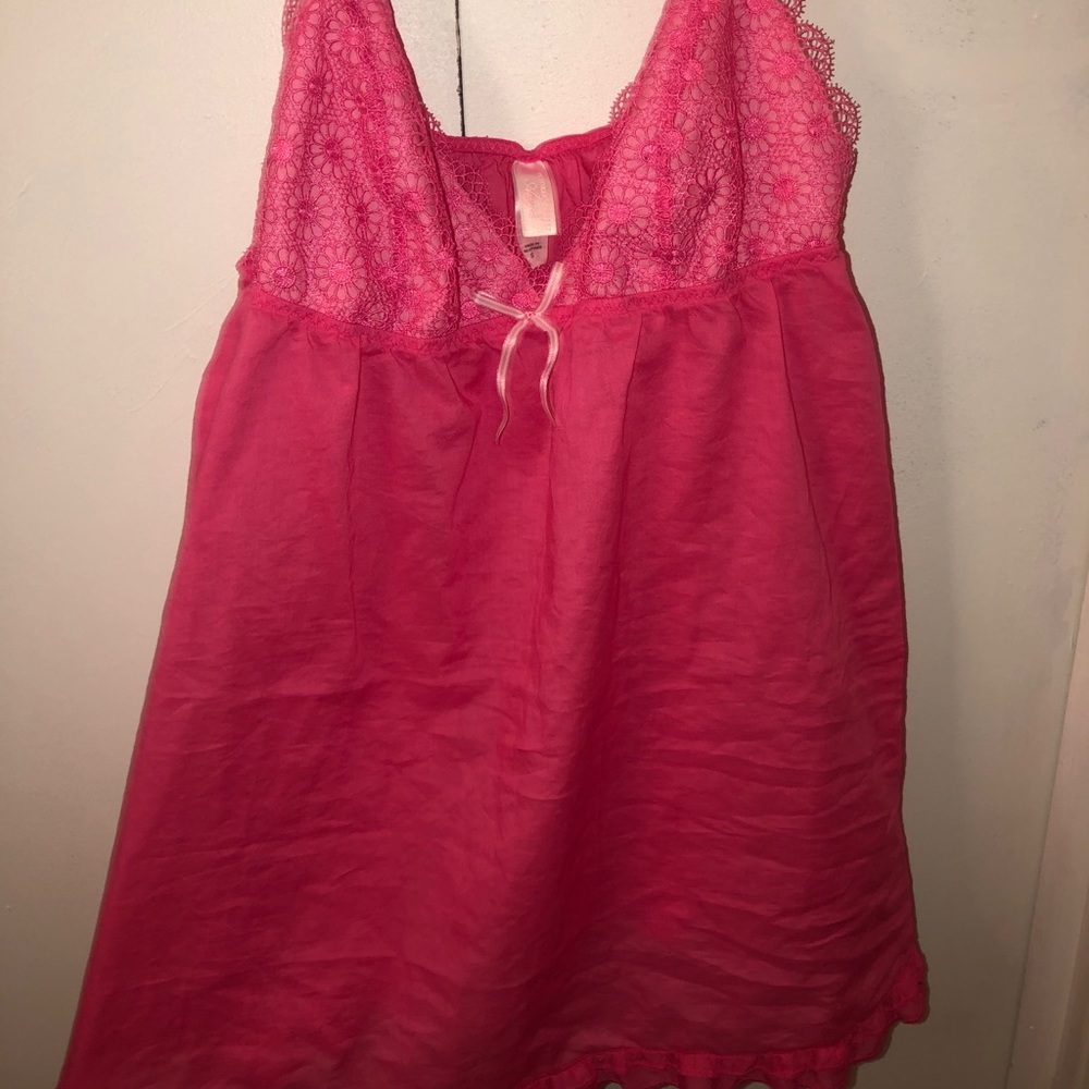 Pink lacy victoria secret angels cami top - Picture 1 of 4